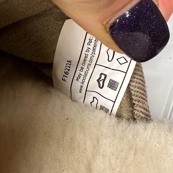 KOOLABURRA by UGG Rommie Mens Slippers Dune Size 9 Slides Fuzzy Comfy Shoes New - Picture 12 of 14